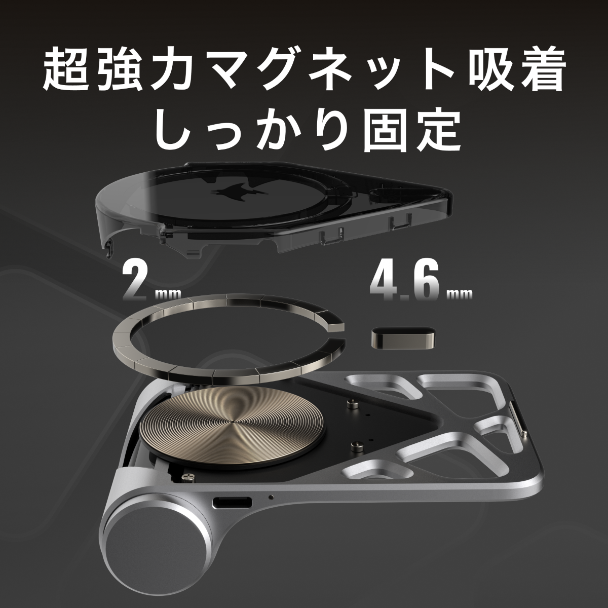 マンタ電力 モバイルバッテリー｜国内唯一正規取扱店【BLACKTIME】・有線・マグネット式ワイヤレス・急速充電アルミ・スマホスタンド機能付き・デザイン・旅行用|undefined