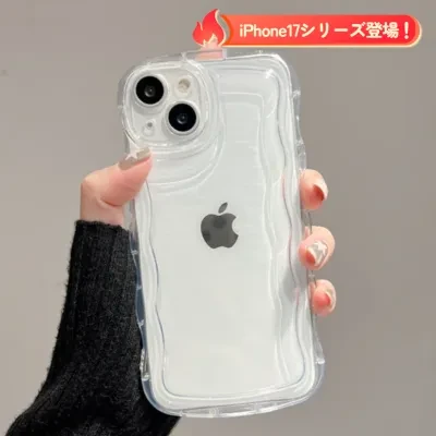 WOWオリジナル ウエーブスマホケース｜シェイカー専用・白ドット付き・2.1ｍｍ（シールなし）シェイカーおすすめ・落下防止・iPhone・Redmi・OPPO
