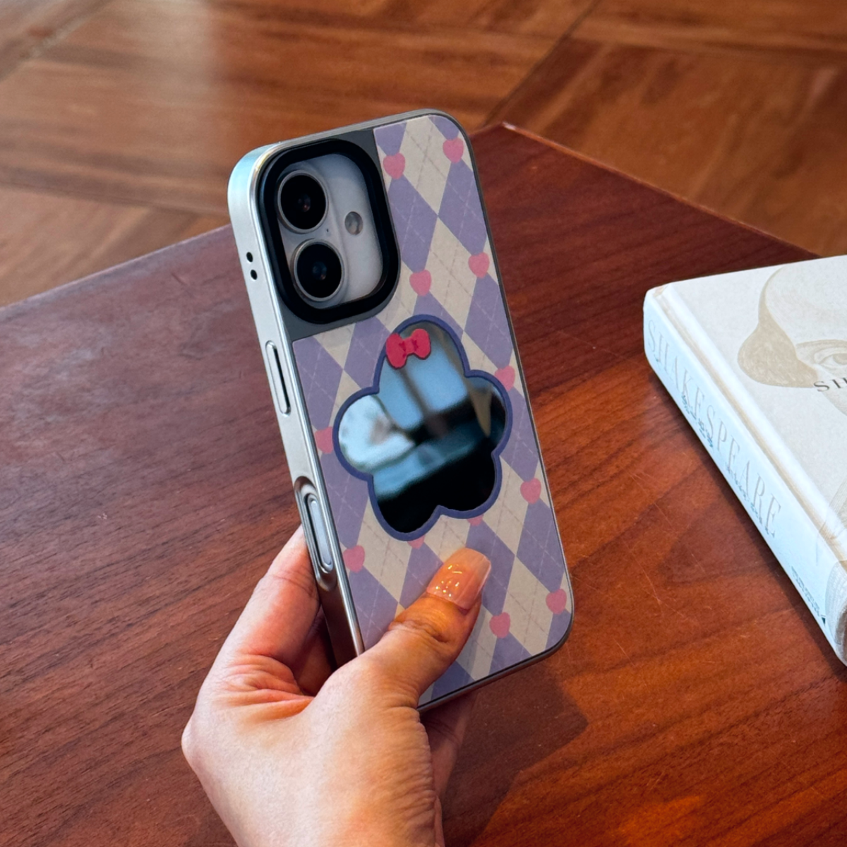 ミラースマホケース｜ミラー面・iPhone対応・シリコン・防落下・新作・カスタマイズ可能・2色対応|undefined