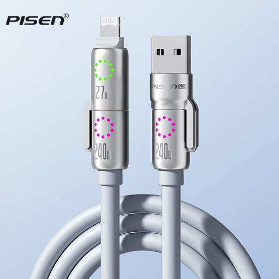PISEN Type-Cケーブル｜4in1・PD急速充電・車載充電可能・多機種対応・急速充電対応・Lightning・便利・iPhone対応|undefined