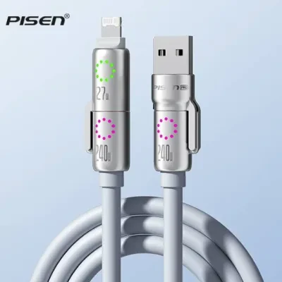 FunCASE PISEN Type-Cケーブル｜4in1・PD急速充電・車載充電可能・多機種対応・急速充電対応・Lightning・便利・iPhone対応