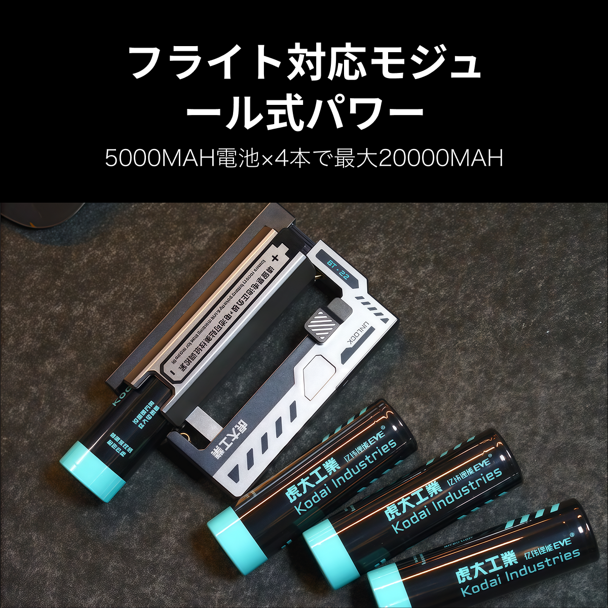 BT-22電池式モバイルバッテリー｜国内唯一正規取扱店【虎大工業】・リチウム電池・USB出力・防災グッズ・PSE認証済み・軽量・ライト付き|undefined
