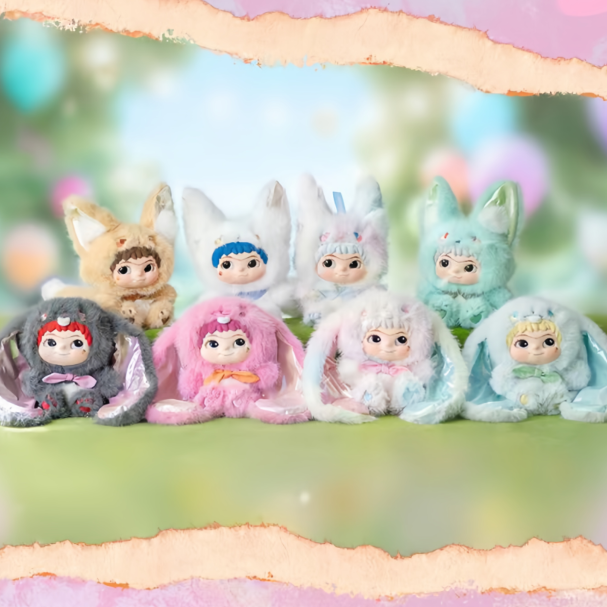 【WAKUKU】「Fox & Bunny」WAKUKU2代目ぬいぐるみ・ブラインドボックス・いたずら・わくわく・狐と兎の物語|undefined