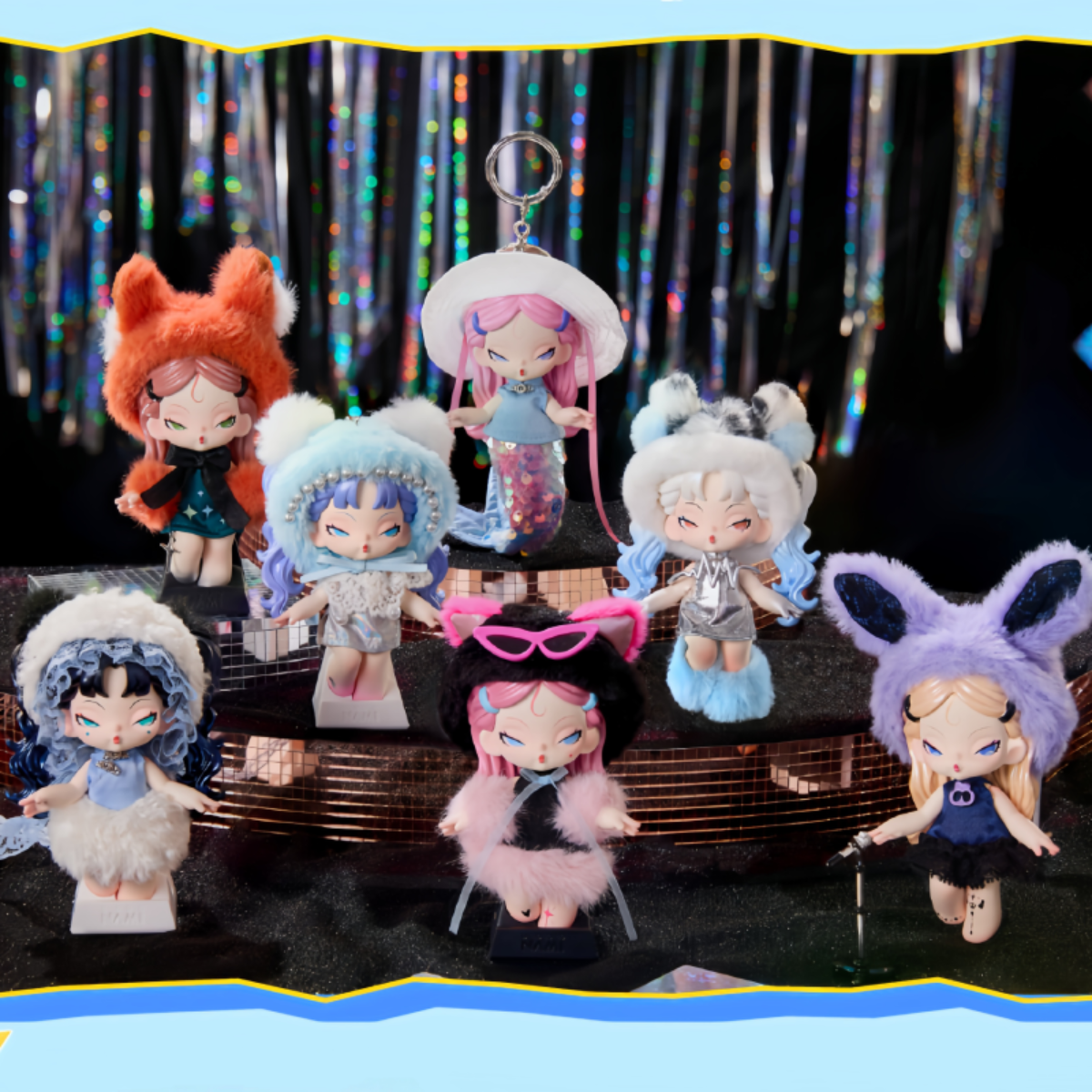 DODOSUGAR】DODONAMI Midnight Discoキーホルダー｜ブラインドボックス