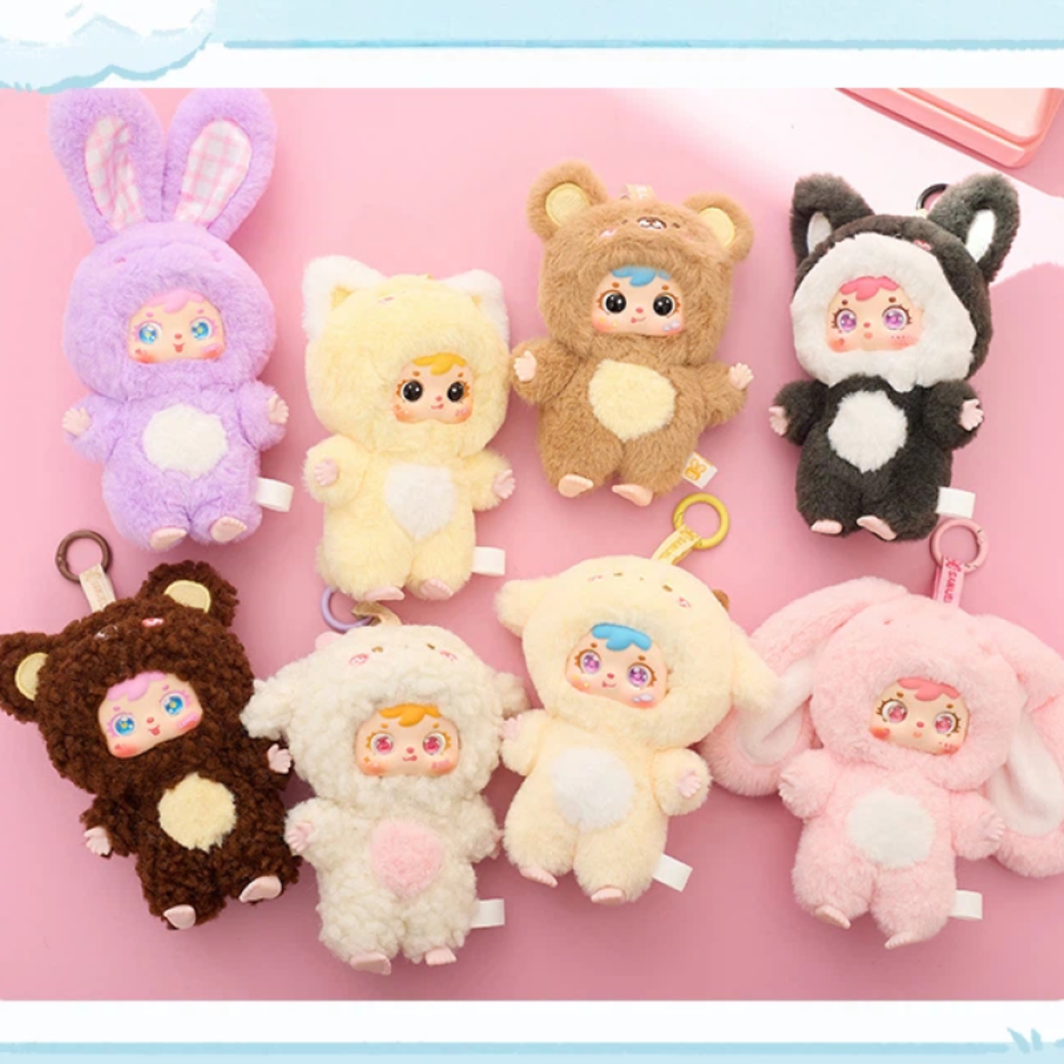 【Samuel Blind Box】可愛いペット｜ブラインドボックス・ぬいぐるみキーホルダー・ミニサイズ・かわいい・癒し系|undefined