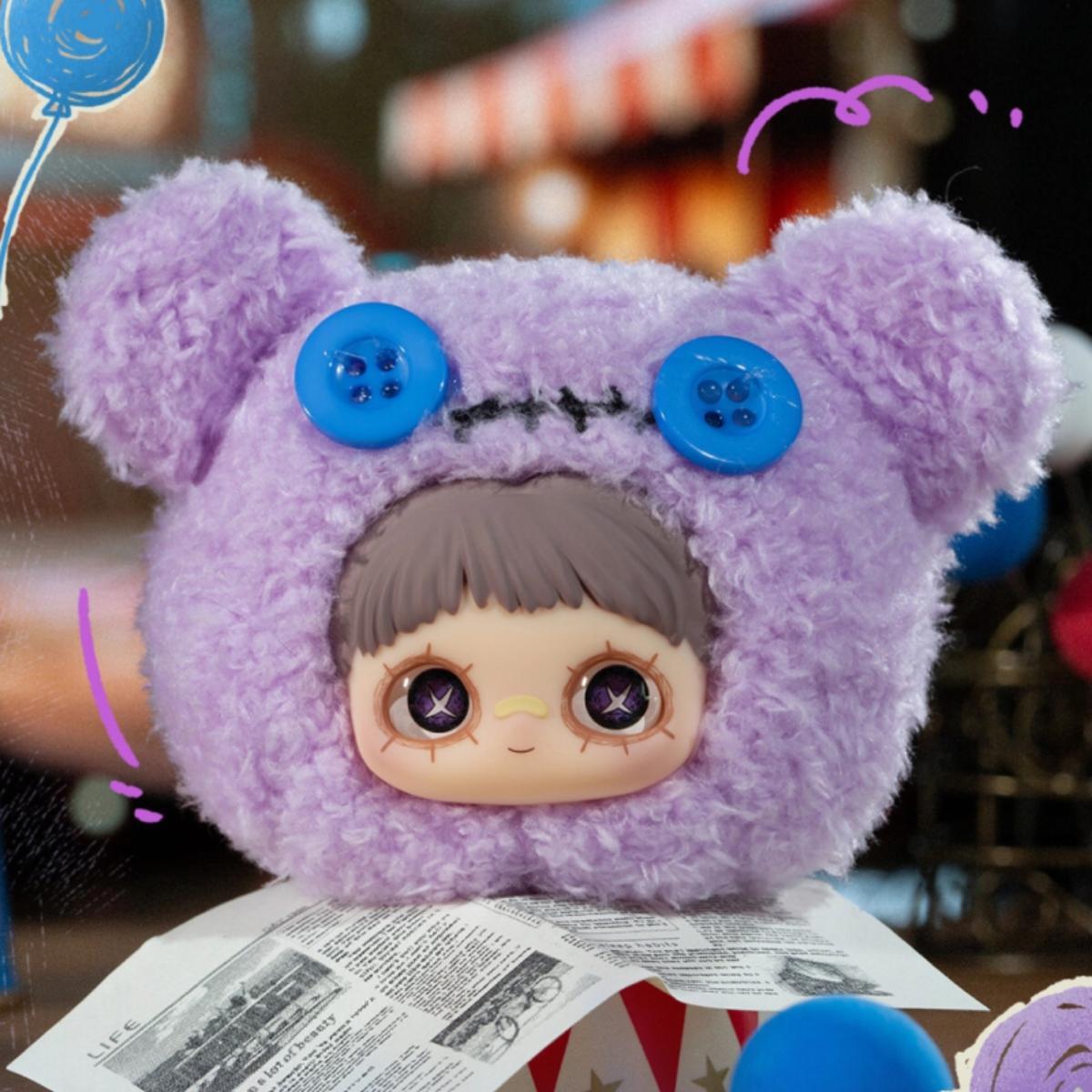 【HITOY】MayMeiクレイジーサーカスシリーズ｜ペンダント・ぬいぐるみ・ブラインドボックス・かわいい・プレゼント|undefined