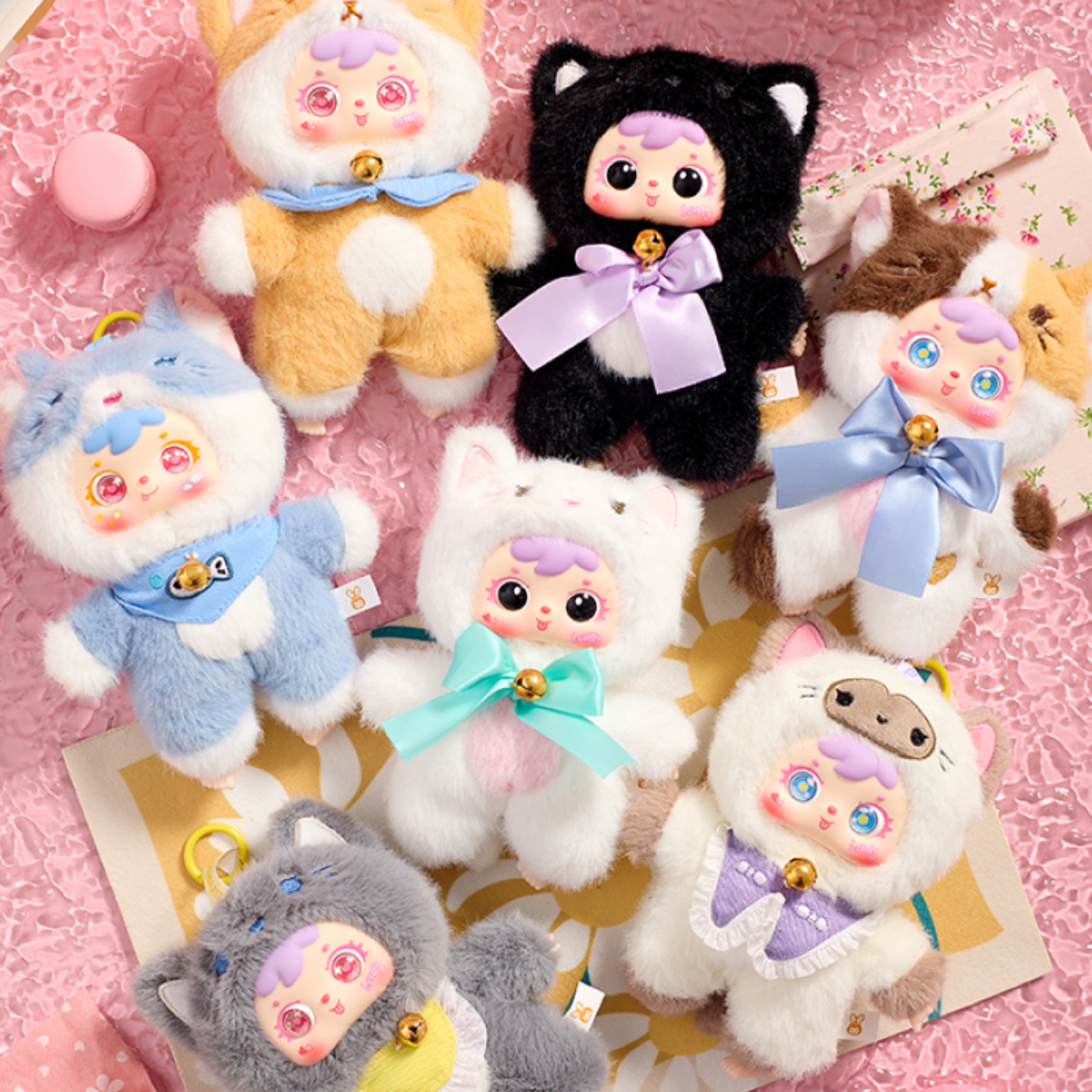 Samuel Blind Box】猫の集まりぬいぐるみ｜かわいい・子供向け