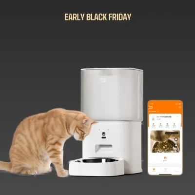 【HHOLOVE】自動給餌器｜カメラ付き・猫犬用・スマホ・見守り・自動餌やり機・ペットフード・給餌器