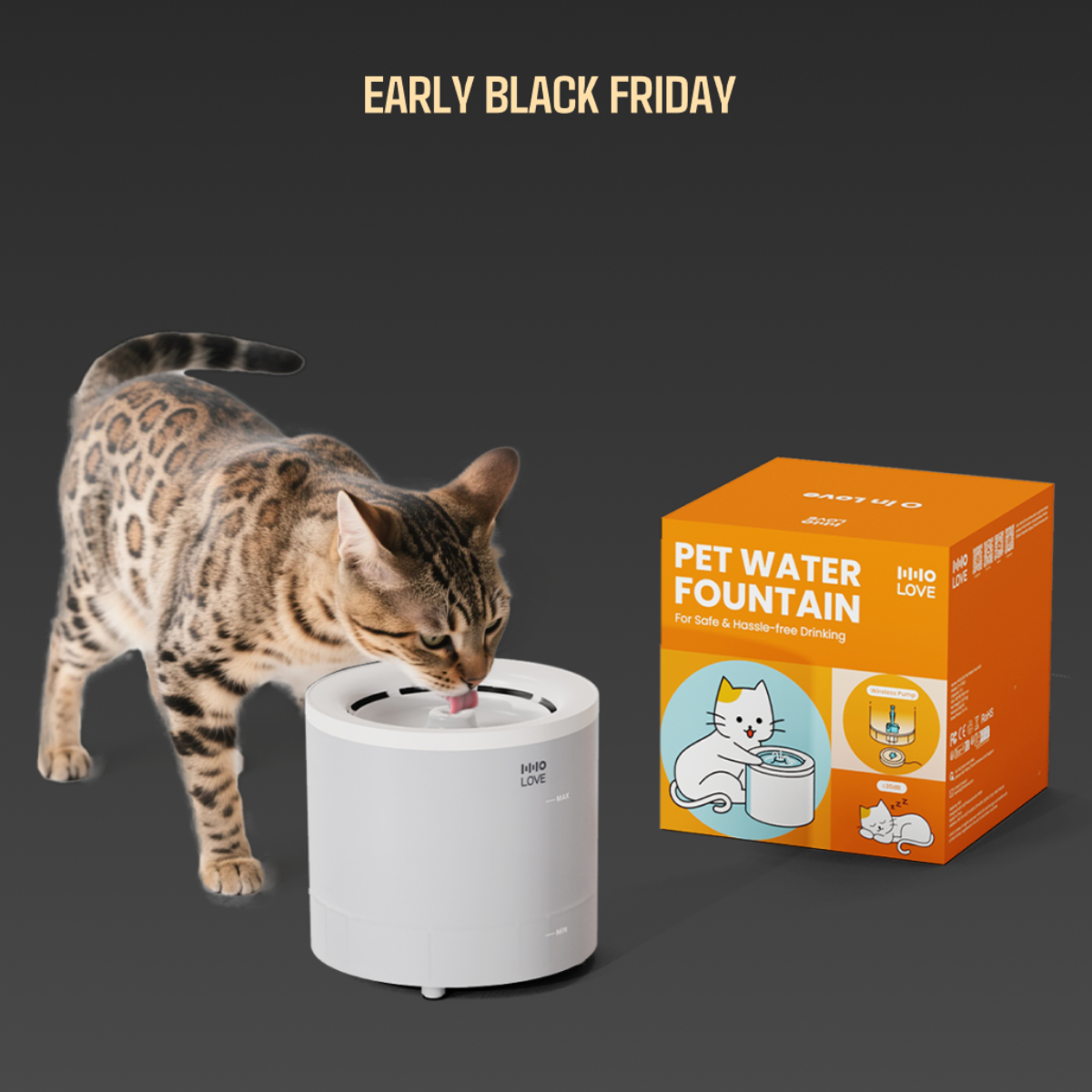 【HHOLOVE】自動給水｜自動給水・猫・ペット用・便利・清潔・使いやすい・ウォーターファウンテン|undefined