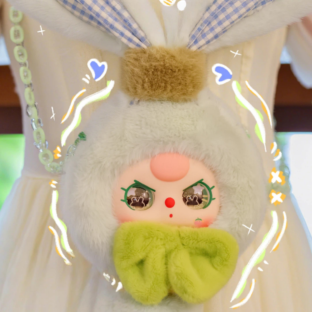 【BABY THREE】招きうさぎポーチ｜ぬいぐるみ・うさぎ・ファスナー付き・かわいい・おしゃれ・ギフト|undefined