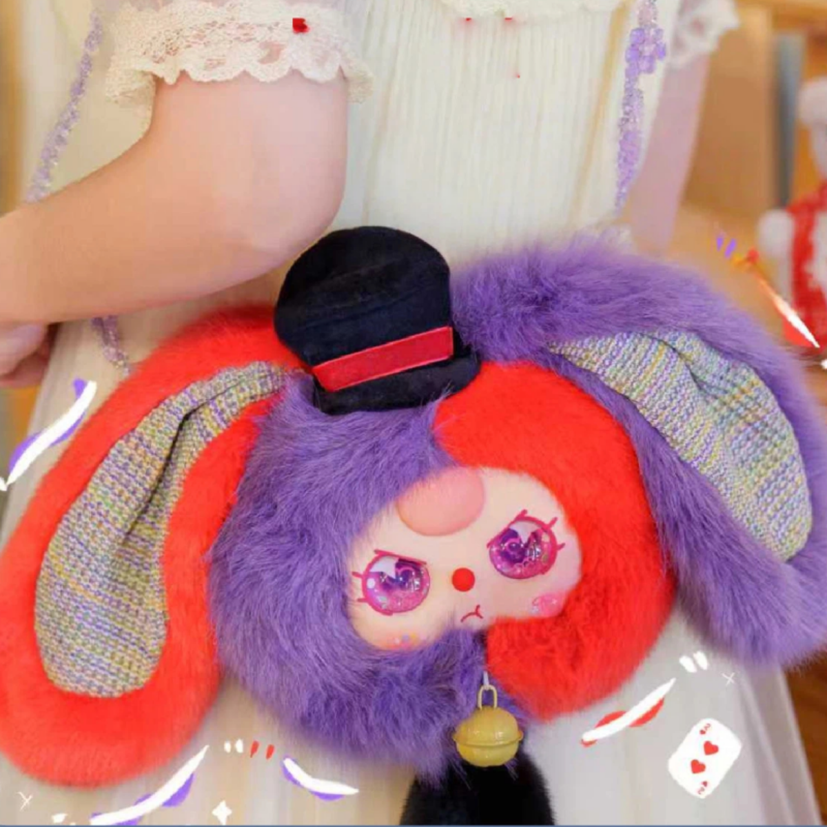 【BABY THREE】招きうさぎポーチ｜ぬいぐるみ・うさぎ・ファスナー付き・かわいい・おしゃれ・ギフト|undefined