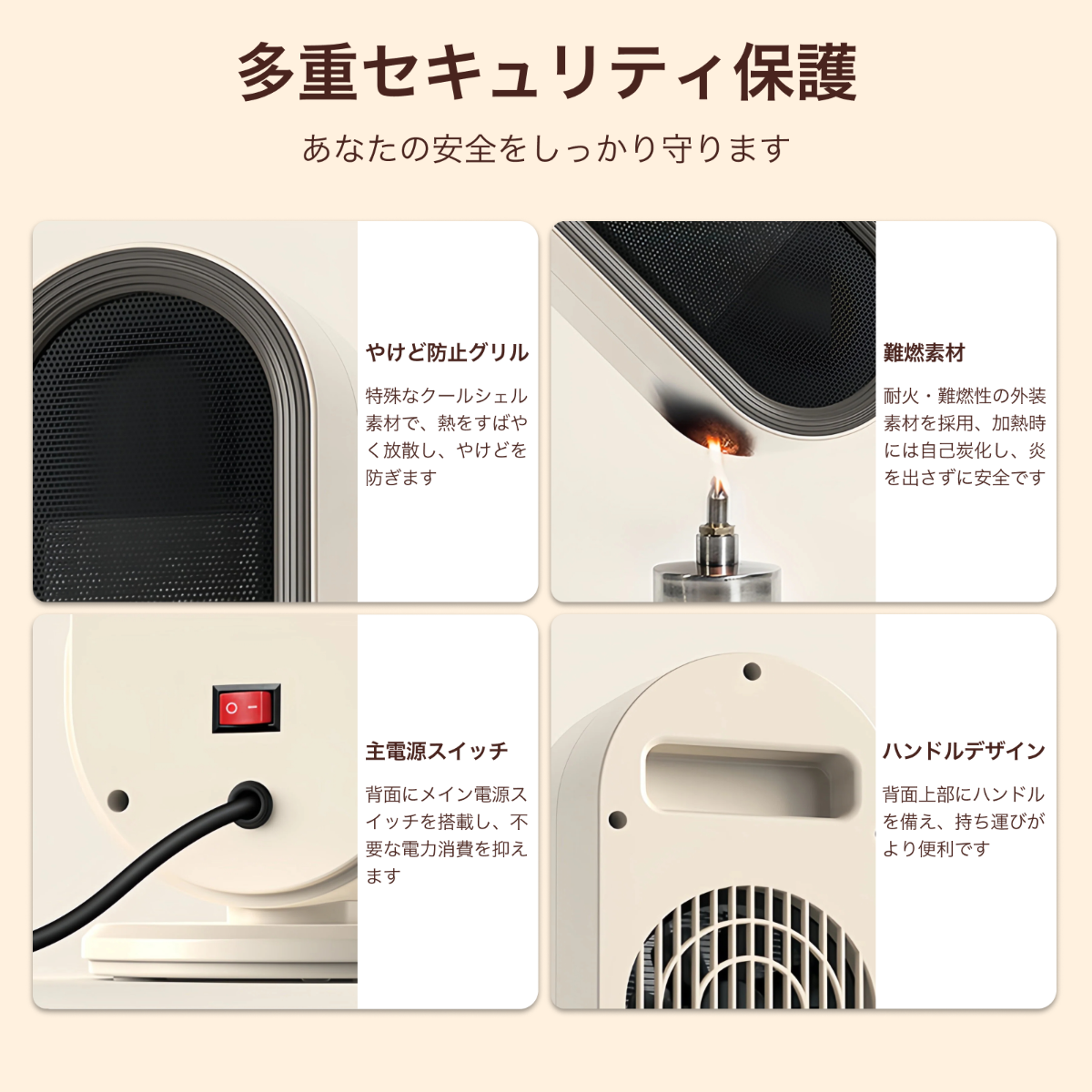 スマート電気ヒーター｜新型・ハイパワー1200W・卓上ヒーター・セラミック・PTC発熱・家庭用・暖房機・セラミックヒーター・小型・軽量1.3kg・ECOモード搭載・リモコン対応・転倒自動OFF・省エネ 安全設計・デスク下・脱衣所・寝室用|undefined