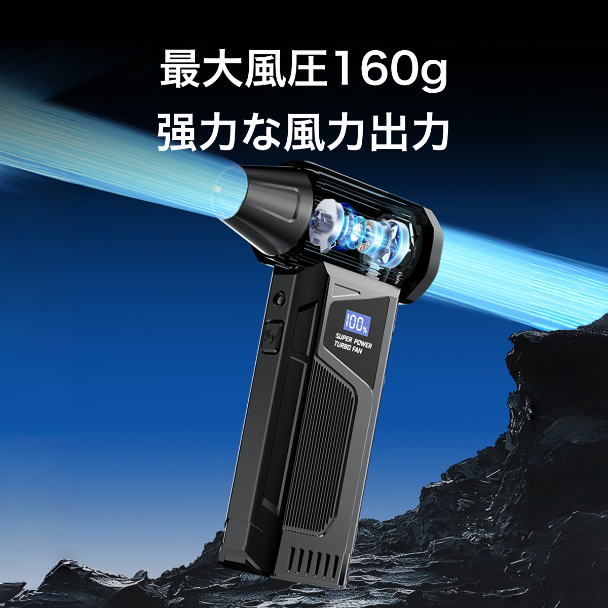 電動エアダスター M4｜ハンディクリーナー・110,000RPM・4段階風力調整・最大風速52ｍ/s・USB・Type-C充電・高速充电・4000mAh・OA機器掃除・コードレス ノズル&ブラシ付き・LEDライト付き・小型・ 軽量・ PC掃除・空気入れ コードレス・車用・業務用|undefined