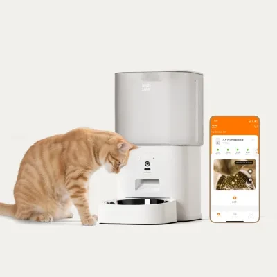 【HHOLOVE】自動給餌器｜カメラ付き・猫犬用・スマホ・見守り・自動餌やり機・ペットフード・給餌器
