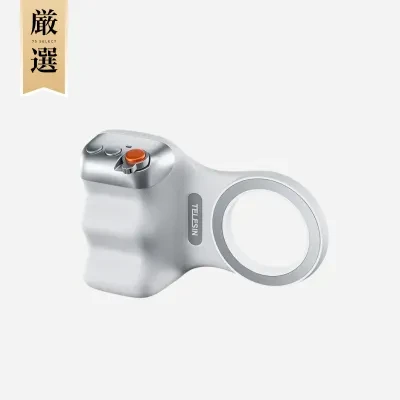 7s厳選 TELESIN マグネット式スマホグリップ｜Bluetoothリモコン付き・人間工学設計・片手操作対応・前後カメラ切替・ズーム/2段階シャッター対応・三脚/自撮り棒/一脚として使用可能・軽量設計・1/4ネジ対応・iPhone/Android対応・Vlog/旅行/配信/撮影に最適