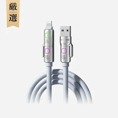 PISEN Type-Cケーブル｜4in1・PD急速充電・車載充電可能・多機種対応・急速充電対応・Lightning・便利・iPhone対応