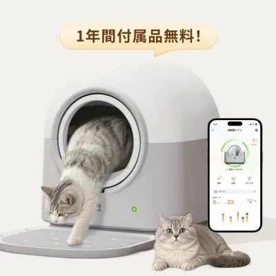 HHOLOVE 自動猫トイレ Pro ホワイト｜全自動清掃＆AI管理・掃除不要・脱臭・多頭飼い対応・｜スマホで遠隔操作（iOS/Android対応）｜自動脱臭｜多頭飼いにも対応｜日本語説明書付き｜安心の1年保証｜米Amazon新着1位