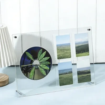 CD・トレカ展示フレーム｜推し活・アクリル製・3インチ写真スタンド・アイドル・アルバム・レコード・グッズ収納・インテリア