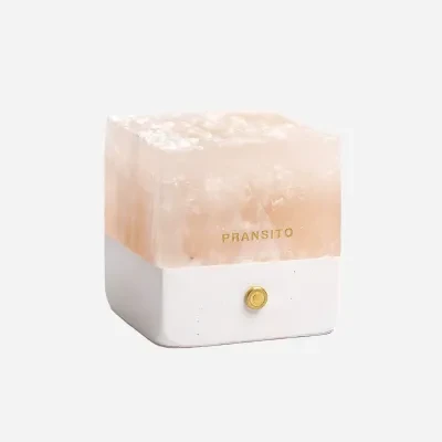 7s厳選 「元渡」ランプ型アロマストーン｜天然鉱石・手作り仕上げ・3色調光・ランダムカラー&テクスチャー・リラックス・ギフト対応