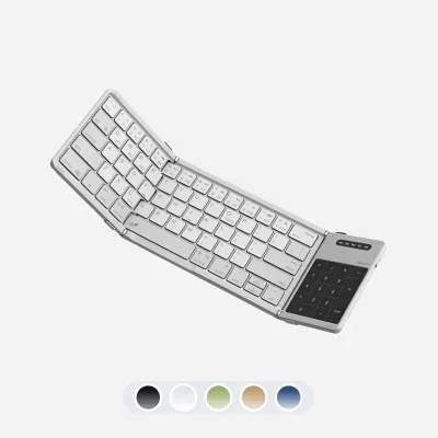 7s厳選 Nillkinキーボード｜Bluetooth・折りたたみ式・ワイヤレスキーボード・薄型・軽量・3台同時接続・テンキー＆タッチパッド・搭載Type-C・充電式・トラックパッド・マルチペアリング・iOS/Android/Mac/Windows対応・パンタグラフ・収納バッグ付き