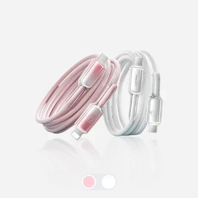 PISEN 氷透クリア Type-C ケーブル｜60W急速充電・PD対応・iPhone17/Android対応・充電ケーブル・データ転送・高耐久・断線防止