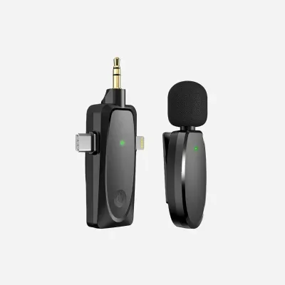 ワイヤレスピンマイク｜2台同時使用可能・スマホ生放送用・高音質ノイズ低減・クリップ式・高品質