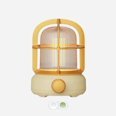 WonderBoy ヴィンテージキャンプナイトランタン｜2000K暖色光・ノブ式無段階調光・USB-C充電・長時間バッテリー・寝室/バー/アウトドア対応