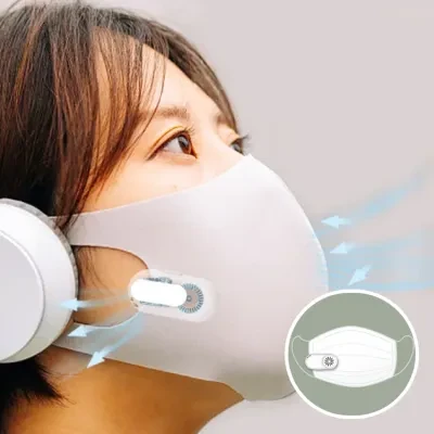 タイプＣ充電式小型マスクファンクリップ｜空気浄化 風量3段階調節