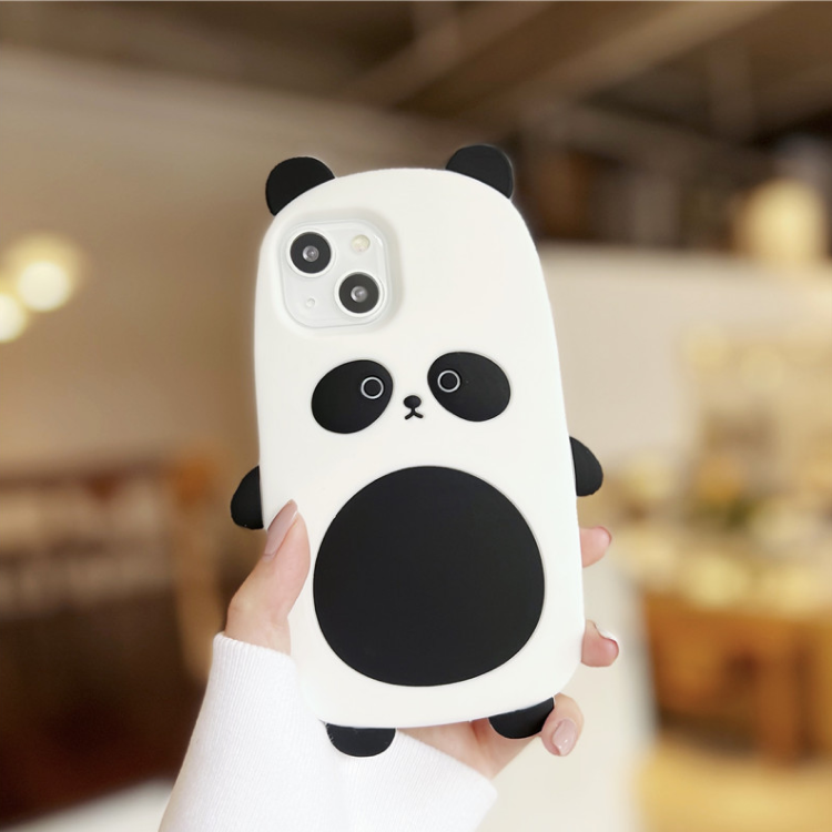 パンダのスマホケース｜柔らかい素材｜可愛い動物おもちゃカバー