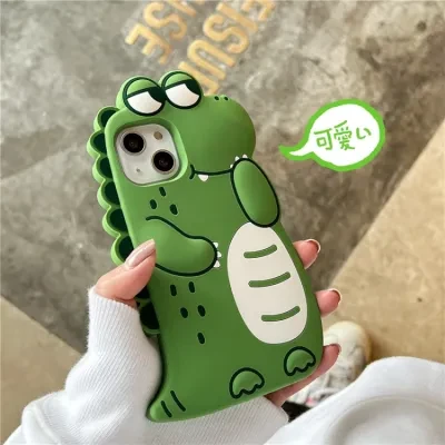 萌え萌えワニのソフトiPhoneスマホケース｜柔らかい素材・可愛い動物おもちゃカバー