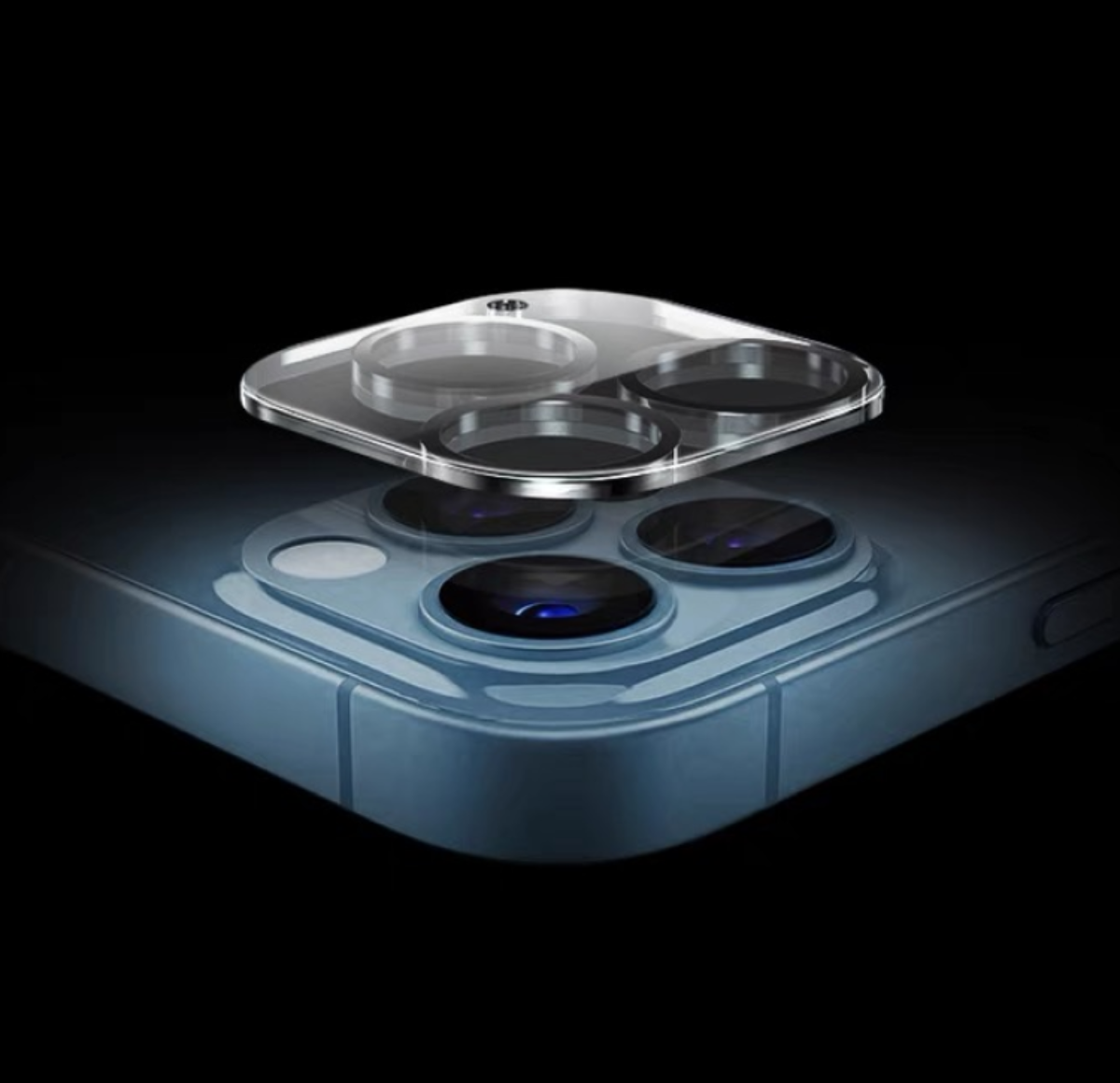 高透明度強化ガラス iPhoneカメラレンズ保護フィルム｜レンズフィルム装着後も画質に影響なく撮影可能！