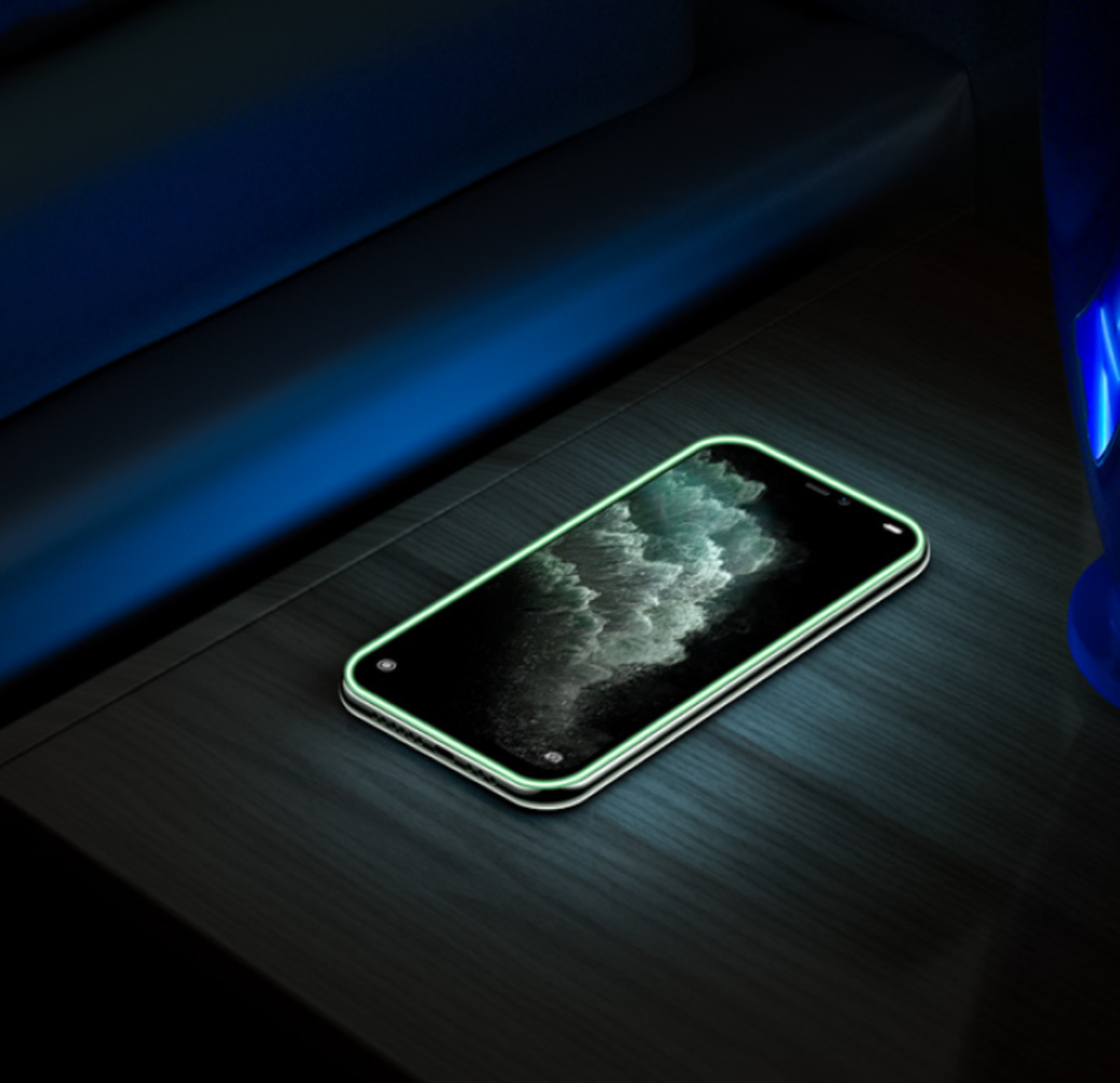 【覗き見防止】夜光フレーム付き iPhone強化ガラスフィルム｜暗闇でもスマホがすぐに見つかる！|undefined