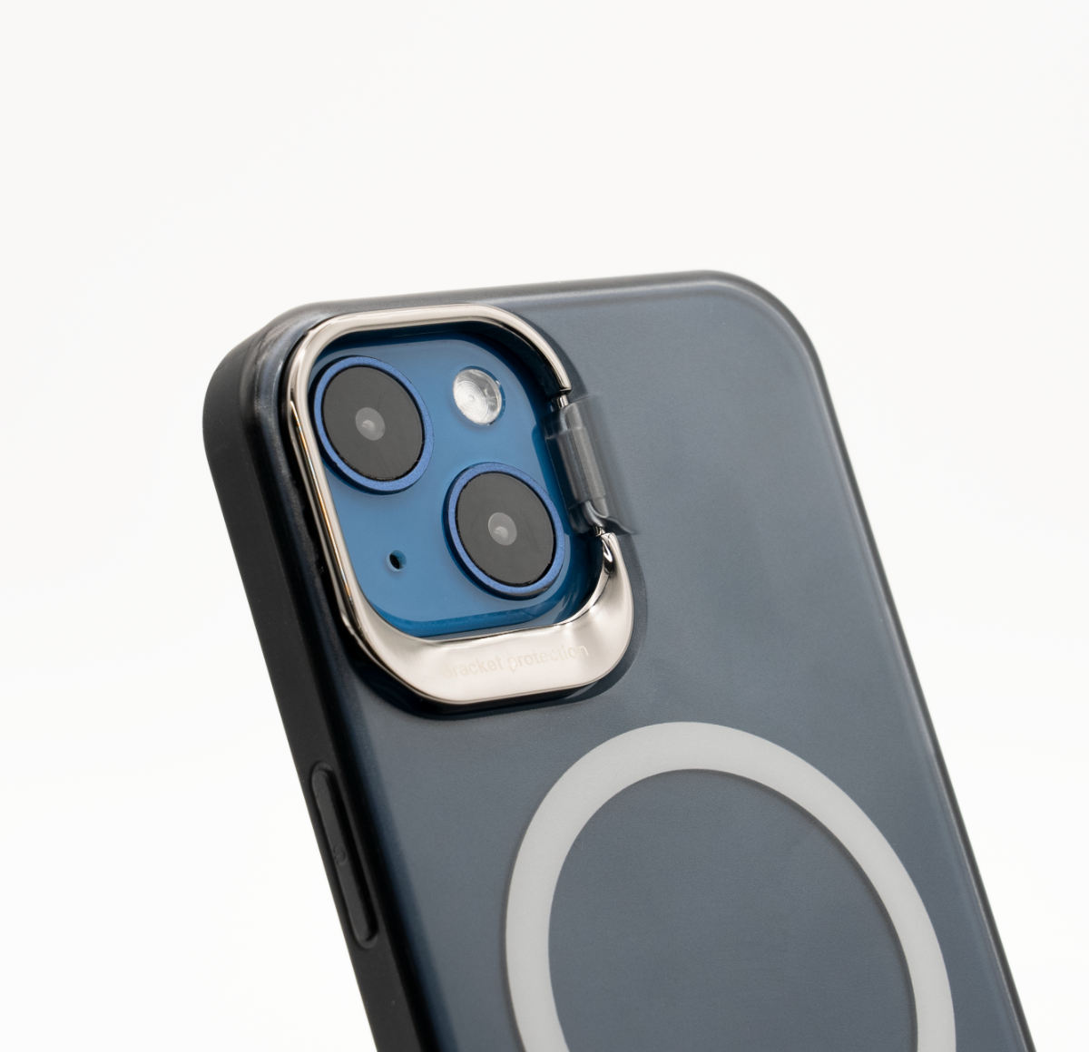 『iPhone14まで対応』マグネット内蔵カメラフレームに隠しスタンド付きマット質感iPhone対応スマホケース｜MagSafe対応、メタリックなカメラフレームは実用！|undefined