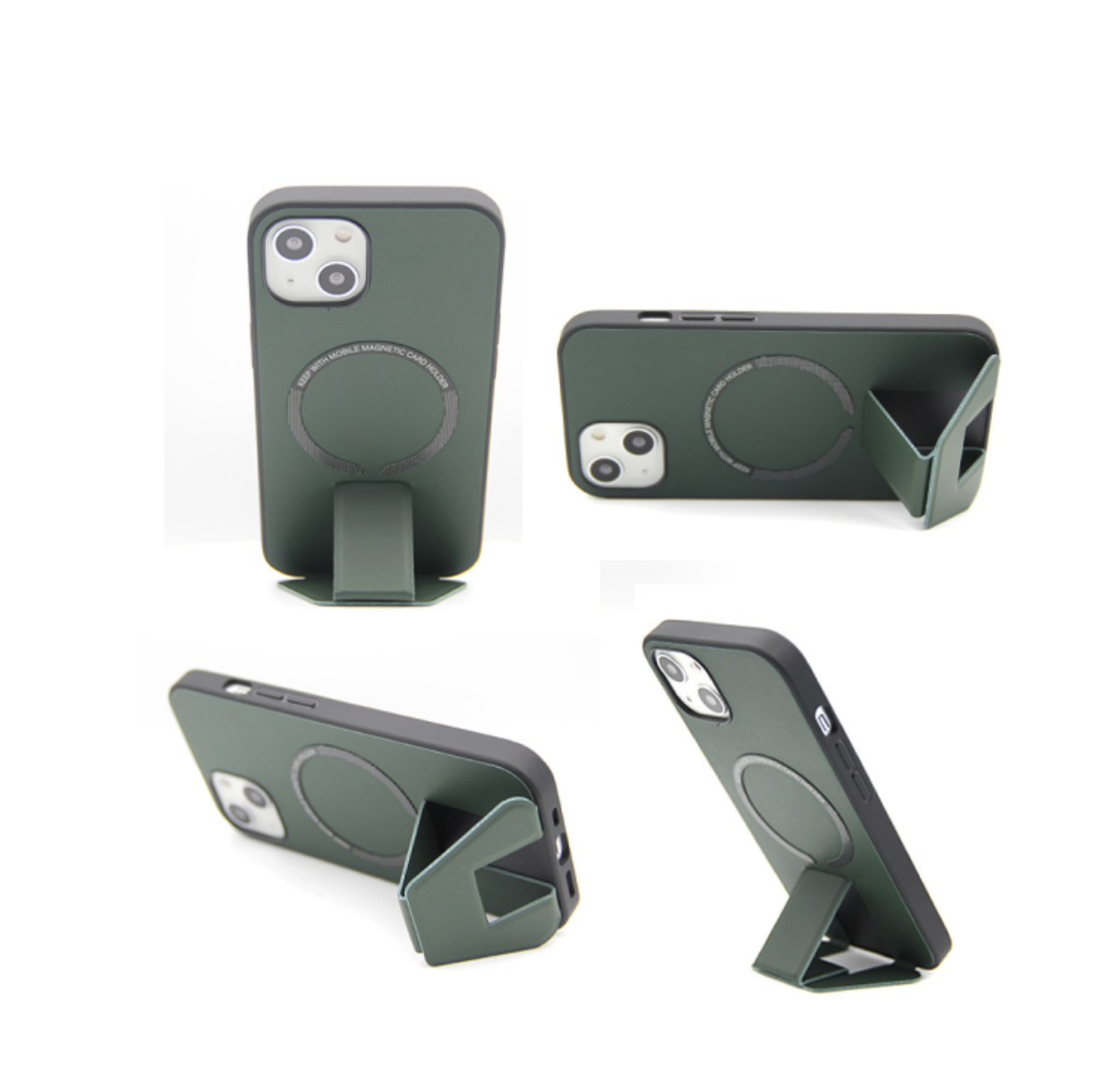 MagSafe対応折り畳み式スタンド一体型スリムiPhoneスマホケース｜薄型でスマホにフィット！シンプルでビジネスシーンで大活躍|undefined