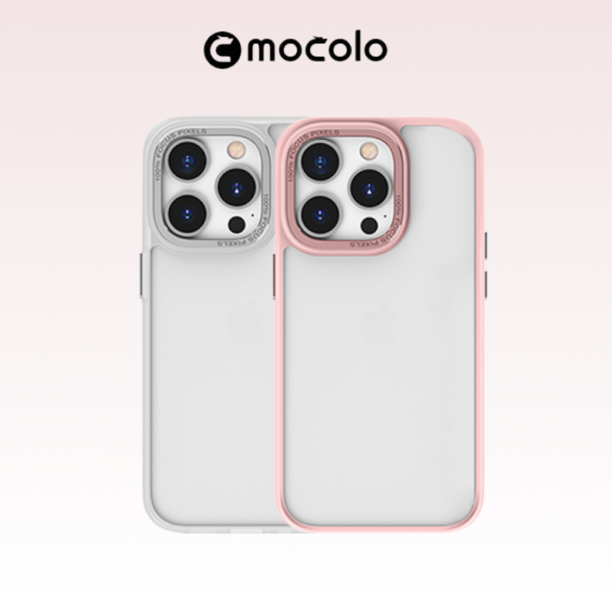 『iPhone14シリーズ専用』メタリック独立キーボタン設計iPhoneスマホケース｜表面に手触りさらさらなラバースプレー加工、カラーバリエーション豊富「mocolo」