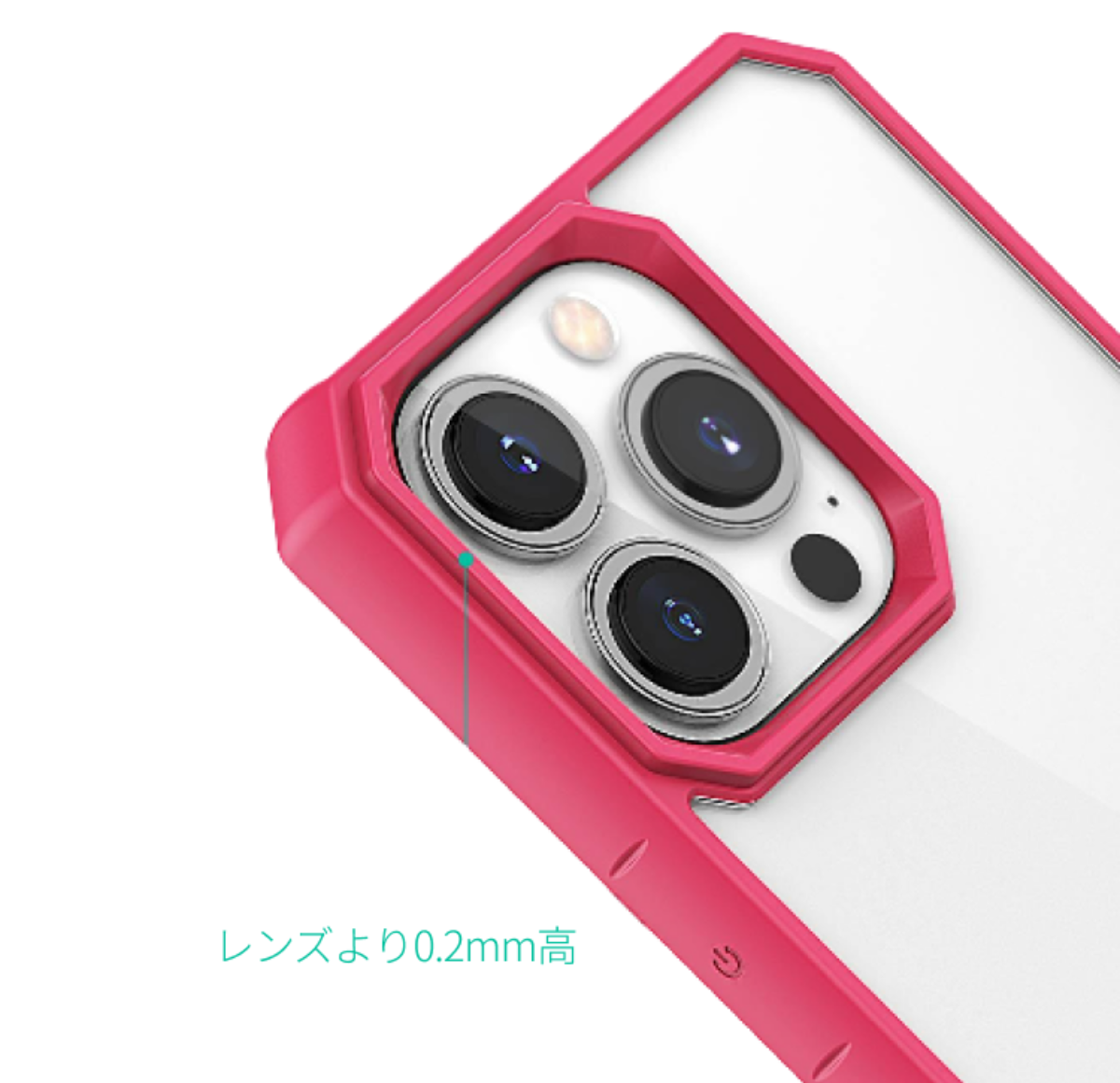 【高品質】幾何学なカットエッジ背面クリアiPhoneスマホケース｜ボタンはフレームと一体型設計、洗練されて落ち着く雰囲気「mocolo」|undefined