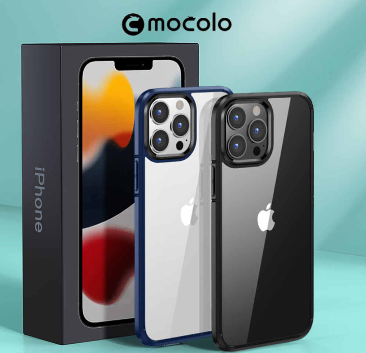 『iPhone14まで対応』透明感が長持ちする背面クリアハードiPhoneスマホケース｜黄変しにくいバイエル材料使用、縁高設計のフレームにカラーバリエーション豊富「mocolo」