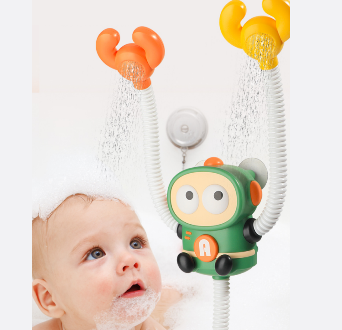 『大人気お風呂おもちゃ』ミニ宇宙飛行士ポンプの ベビーバスシャワーヘッド｜子育てママを応援する！お風呂苦手なお子さんでも楽しいお風呂タイムを！|undefined