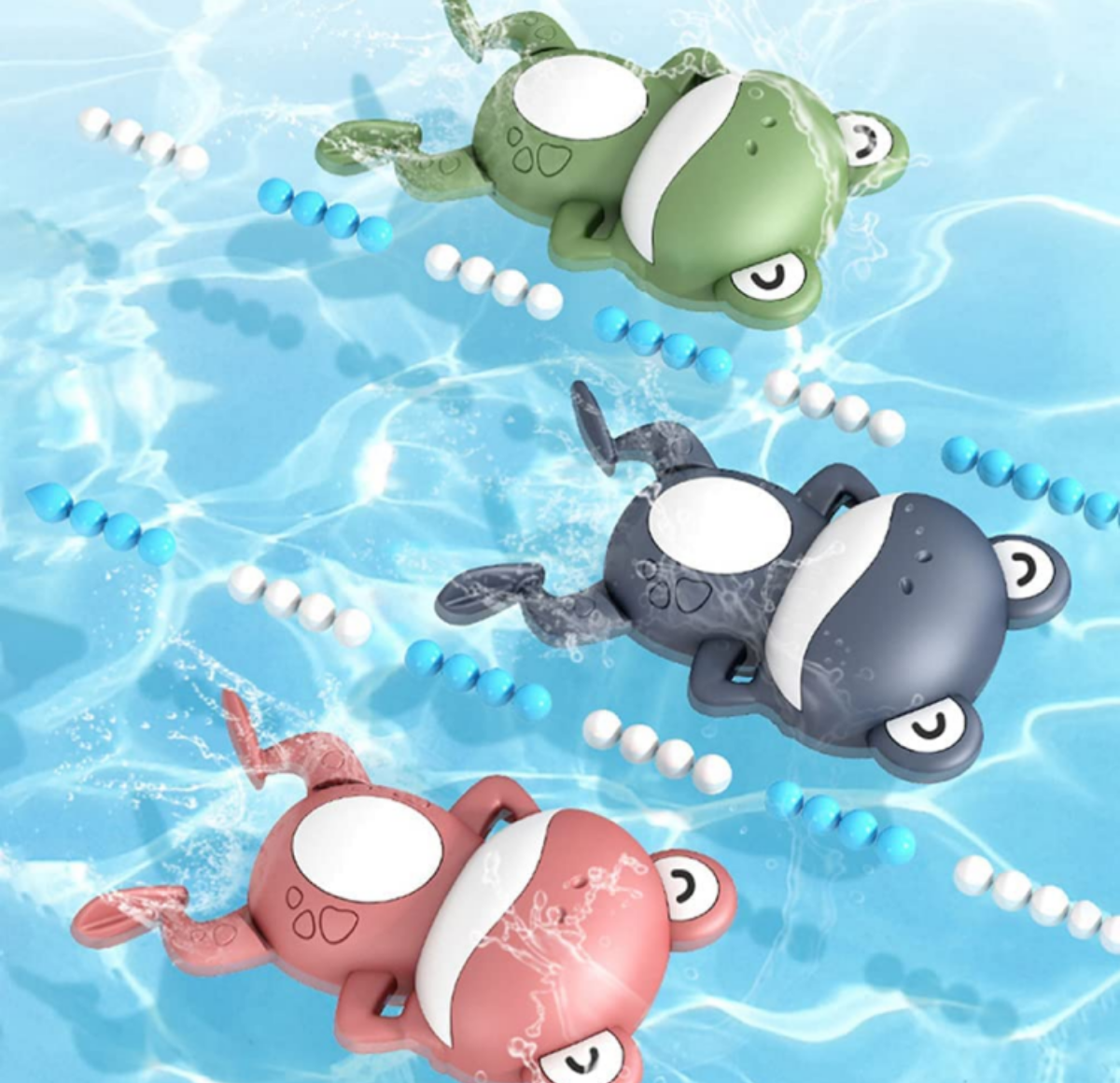 『人気水遊びおもちゃ』 平泳ぎのカエル｜電池不要、時計仕掛けで簡単！楽しい風呂を！|undefined