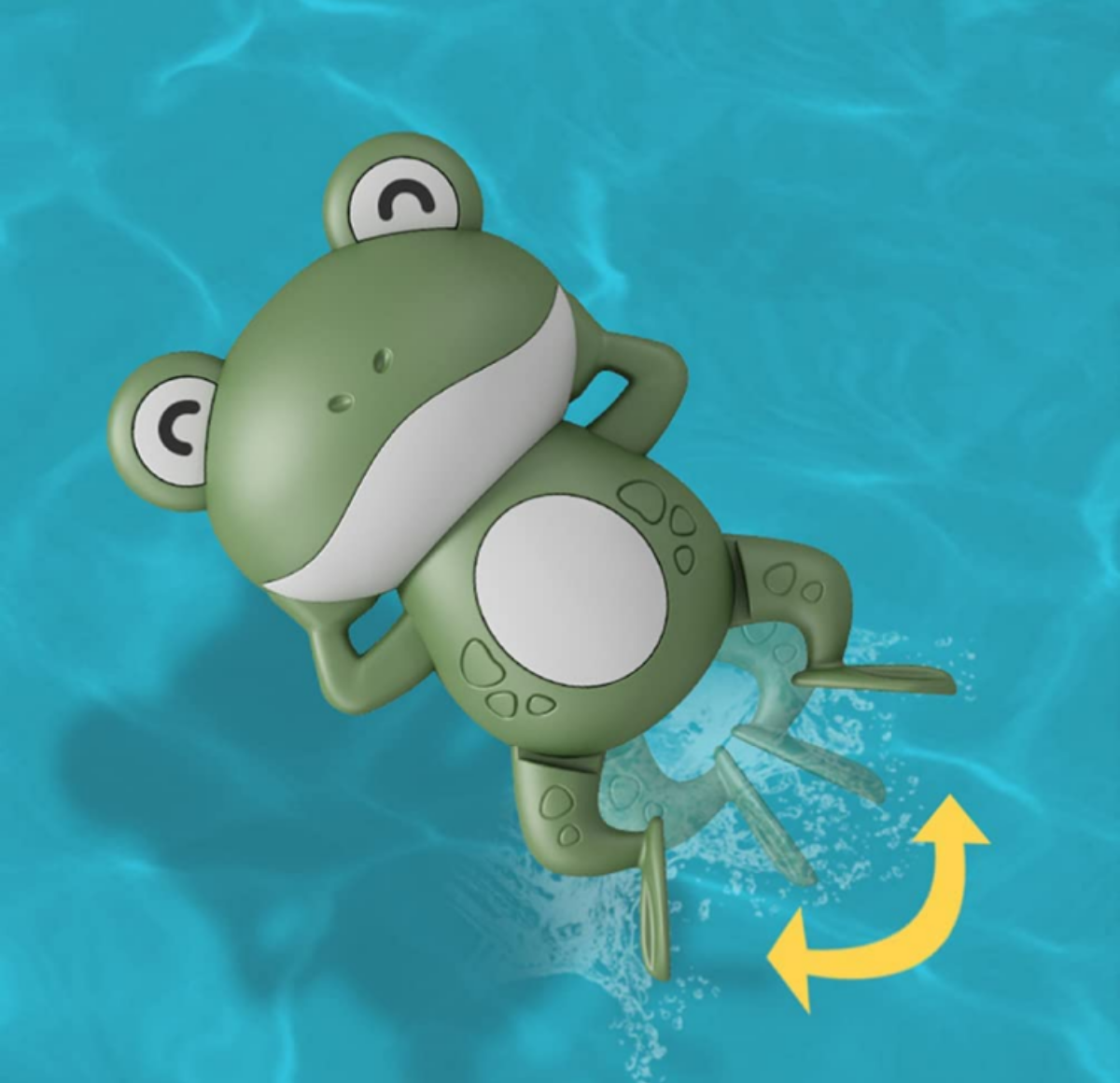 『人気水遊びおもちゃ』 平泳ぎのカエル｜電池不要、時計仕掛けで簡単！楽しい風呂を！|undefined