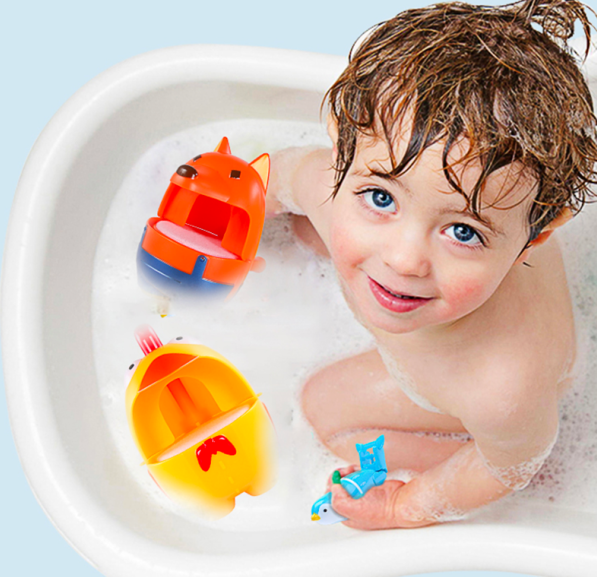『お風呂おもちゃ』子供のお風呂用泡立て機｜逆流吸い込む防止でママたちに安心·お風呂嫌いを解消する·泡がぶくぶくと滝のように出てくれる