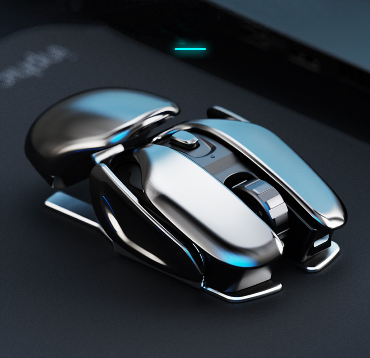 【ワイヤレスマウス】メタル製かっこいい充電マウス｜メッキ工芸、人間工学に基づいたデザイン