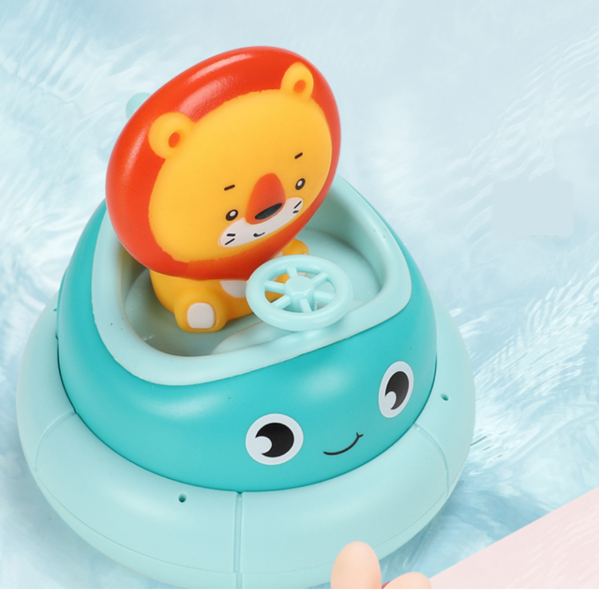 『人気お風呂おもちゃ』バンパーカーの噴水おもちゃ｜ライオンとウサギが選択可能！楽しいお風呂時間へ|undefined