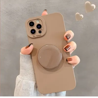【ピュアカラー】ブラウンiPhone対応スマホケース｜簡単で綺麗～