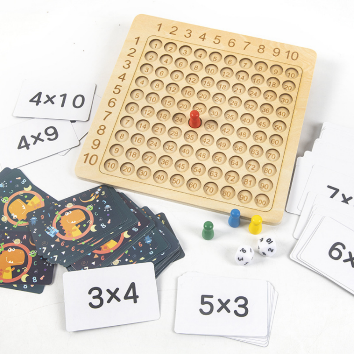 『知育おもちゃ』木製 九九 掛け算練習パズル｜数字を認識し、知性、想像力、実践的なスキルを発達させる|undefined