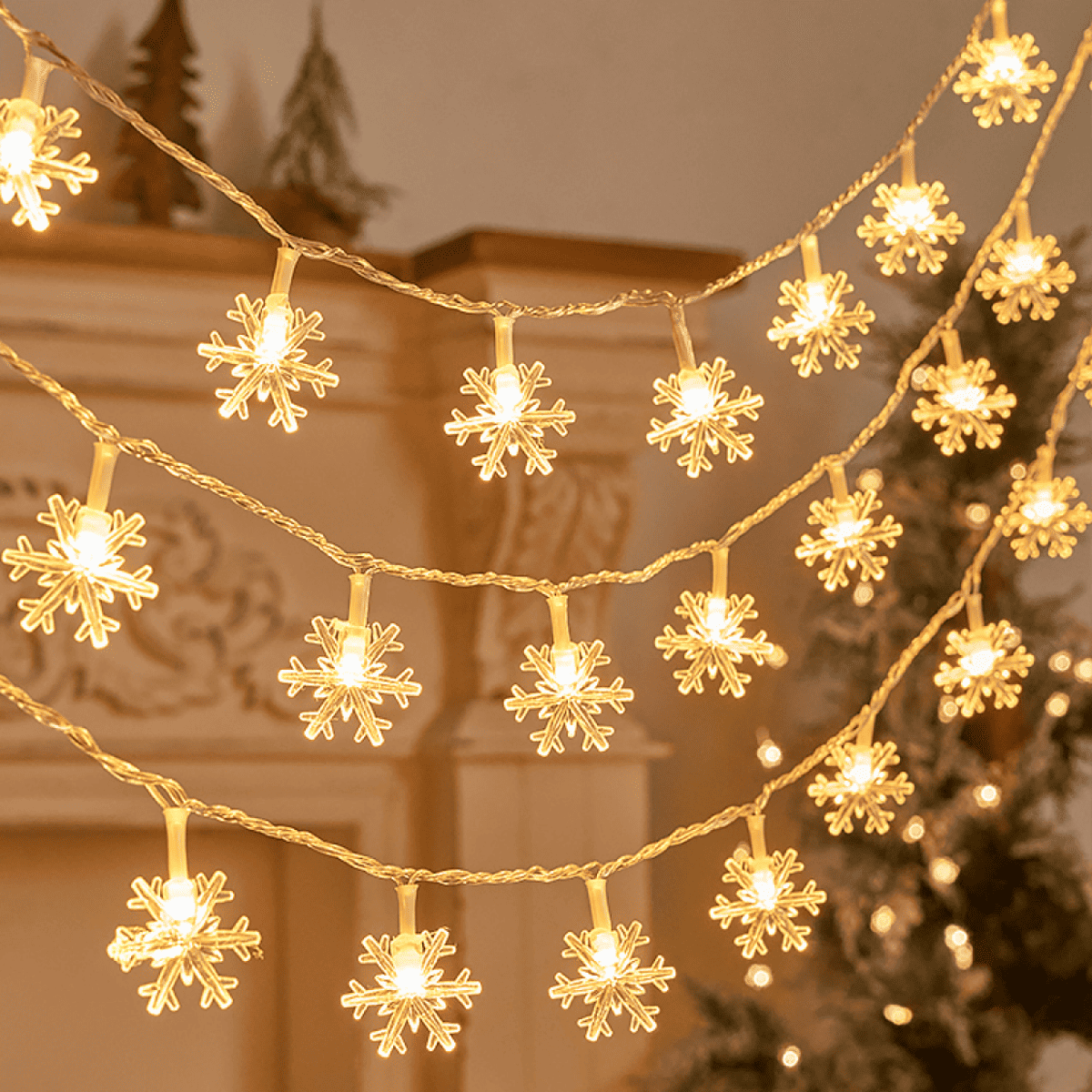 【暗闇を煌めく】雪花LEDライト｜クリスマスパーティーで、盛り上がって行きましょう！