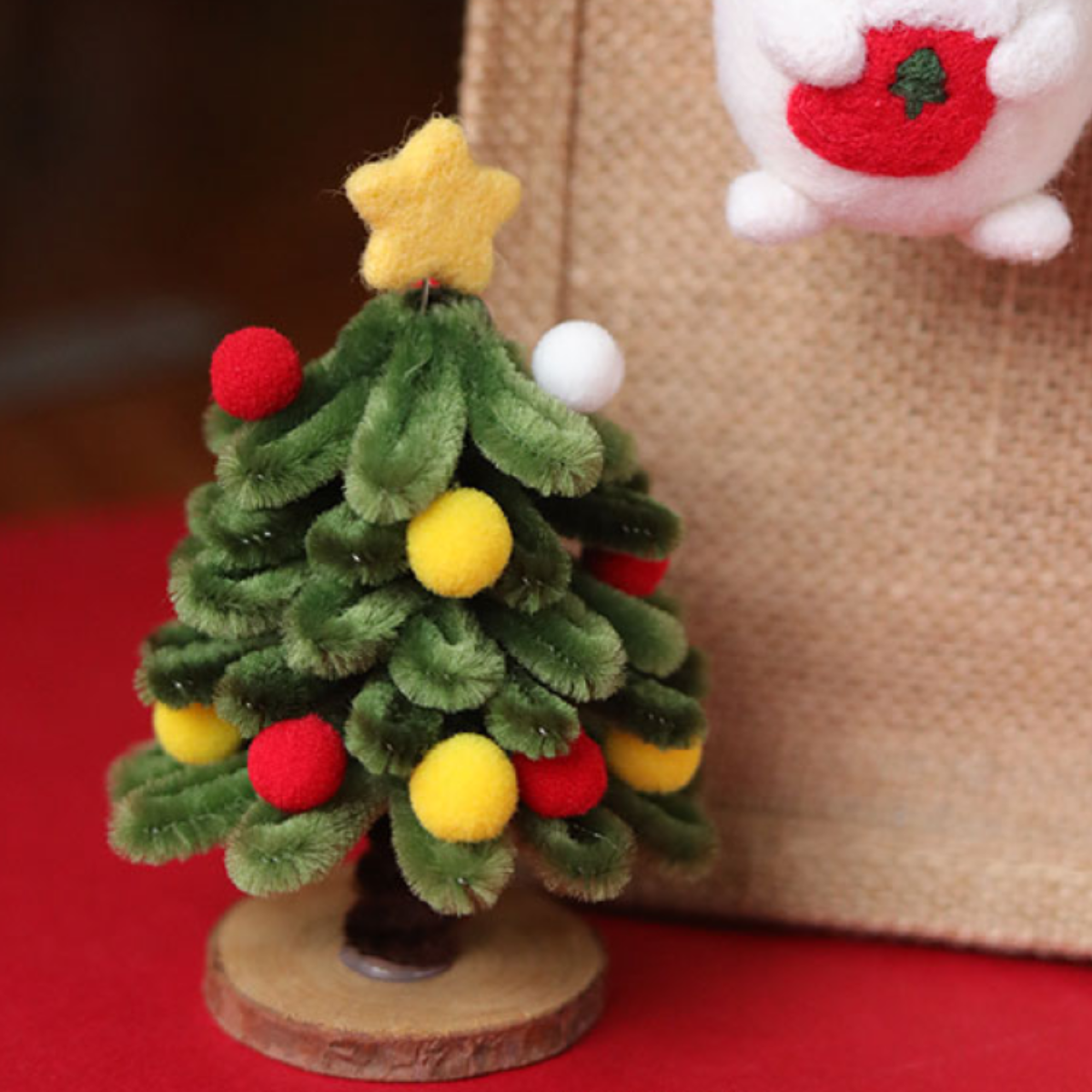『手作りキット』ミニクリスマスツリーの手作りキット（２本分）｜棚に小物を飾りたい場合や、大きなツリーを置くスペースがない場合におすすめ！|undefined