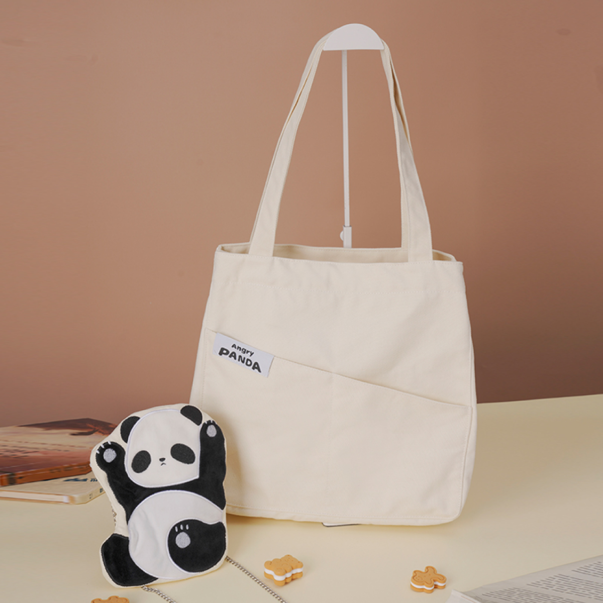 【新リリース！】可愛いパンダちゃんトートバッグ｜斬新な親子バッグ設計！|undefined