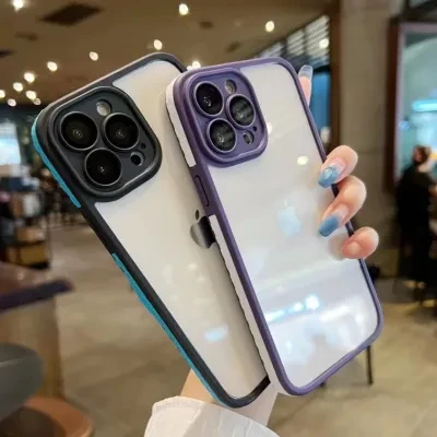 「補色デザイン」 iPhone対応スマホケース ｜連続円形フレーム