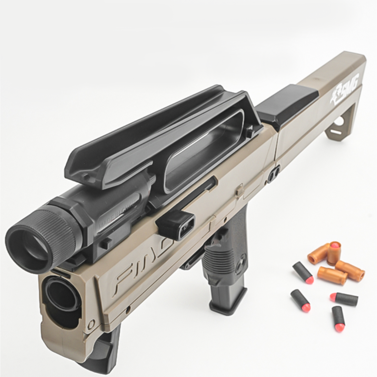 男の子のオモチャ Fmg9サブマシンガン 瞬時に展開して銃に変形できる 折りたたみ可能 排莢式 スポンジ弾 7sgood 株式会社hho